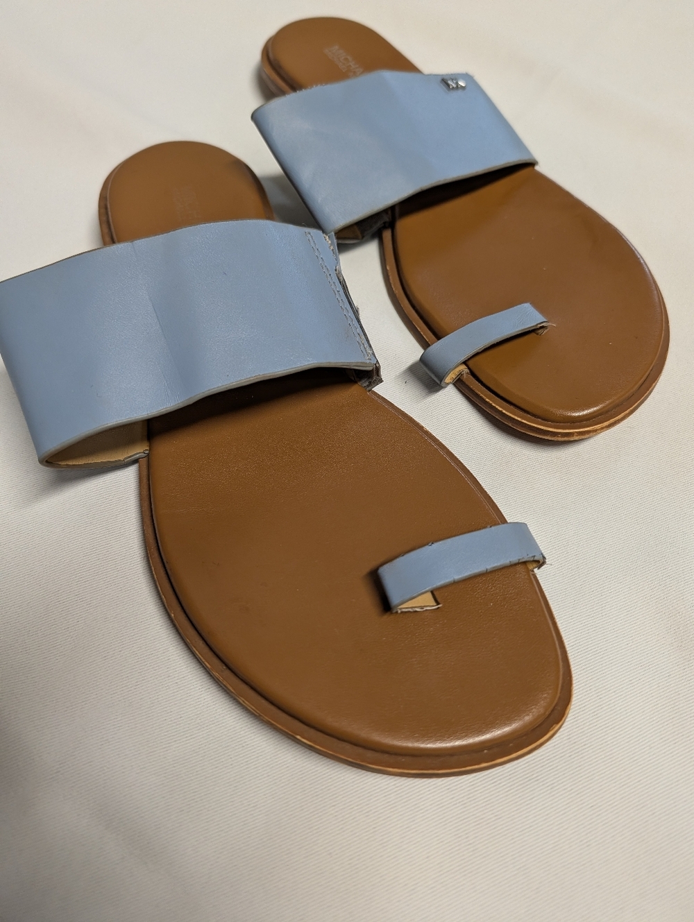 MICHAEL Michael Kors August Blue Slide Sandals for Women Size 10 - Picture 4 of 16